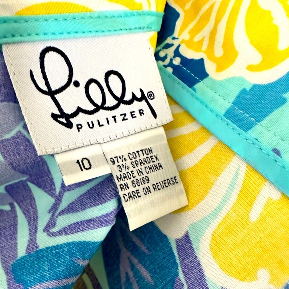 Lilly Pulitzer High Waist Palazzo Pant - Vintage sz. 10 - Picture 2 of 4